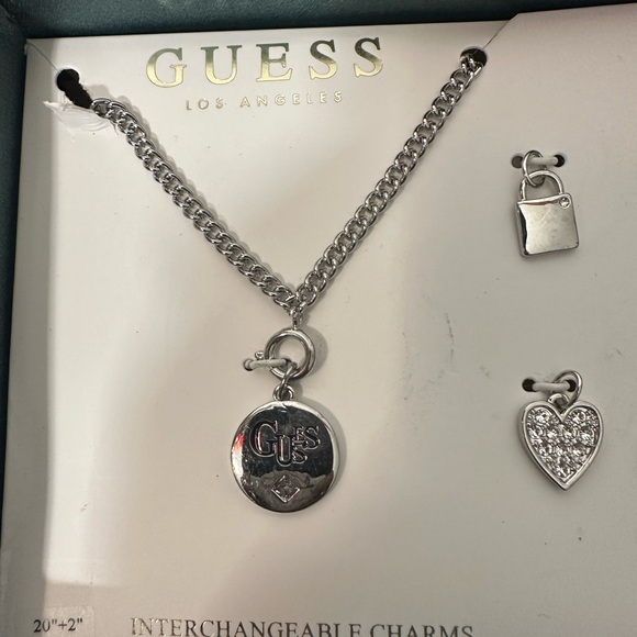 🆕GUESS Silver Interchangeable Charm Necklace Set - Picture 8 of 10